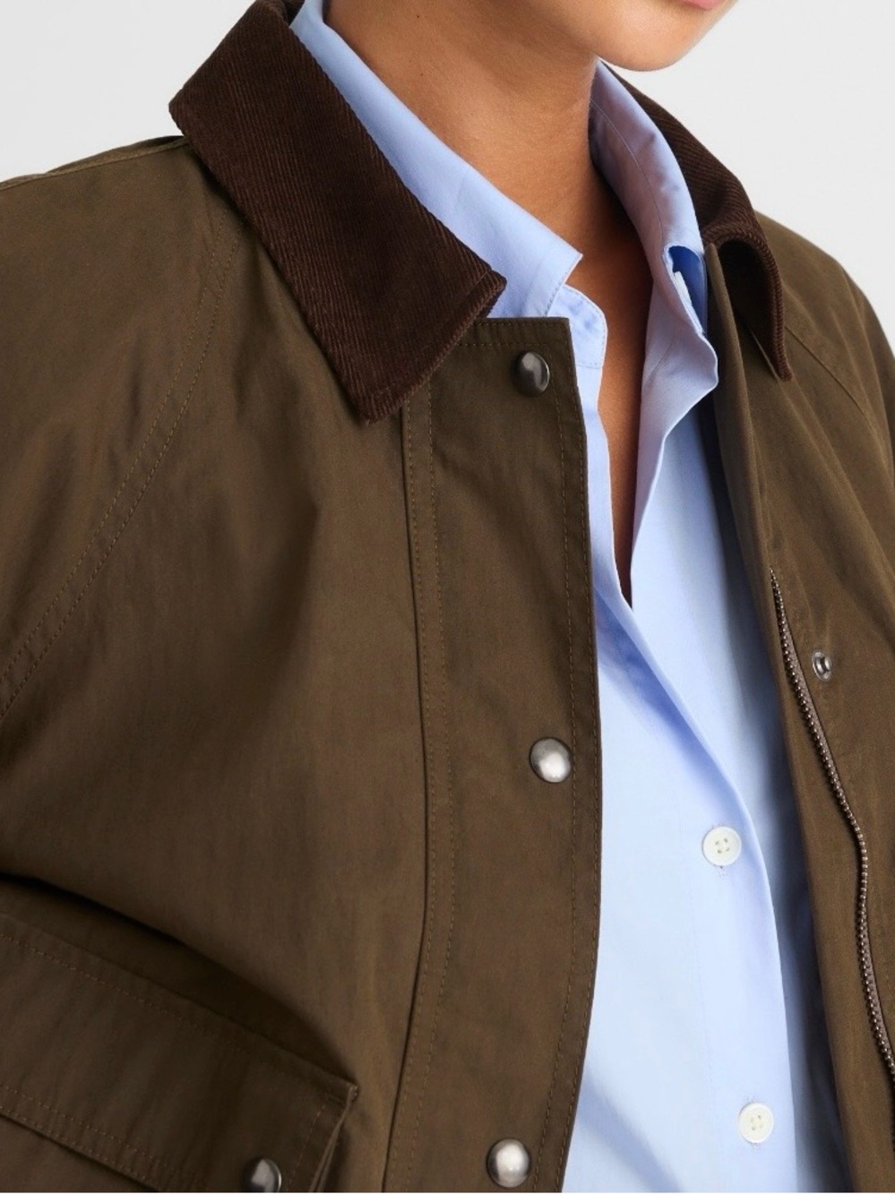 New! Tag Removed - Madewell Olive Green Utility Jacket - NEVER WORN - Picture 3 of 5